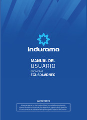 Indurama EGI-604VDNEG Manual Del Usuario