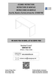 Studio Space G104001900 Instrucciones De Montaje