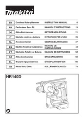 Makita HR140DZJ Manual De Instrucciones