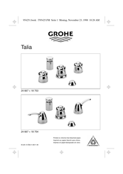 Grohe TALIA 24 667 Instalación