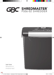 GBC SHREDMASTER PS06-02 Manual De Instrucciones