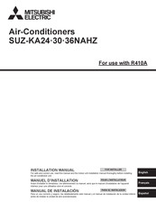 Mitsubishi Electric SUZ-KA24NAHZ Manual De Instalación