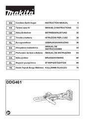 Makita DDG461 Manual De Instrucciones