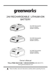 GreenWorks LB24A020 Manual Del Propietário