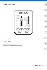 TC-Helicon GoXLR MINI Guia De Inicio Rapido