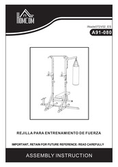 HOMCOM A91-080 Instrucciones De Ensamblaje