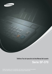 Samsung SF-375TP Manual Del Usuario