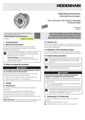 HEIDENHAIN EQN 1337 EnDat 22 Tapershaft Manual De Instrucciones