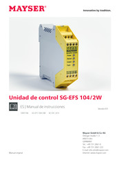 MAYSER SG-EFS 104/2W Manual De Instrucciones