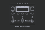 Eventide Harmonizer H90 Guía De Referencia Rápida