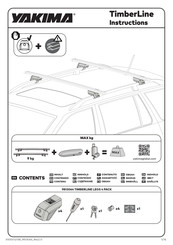 Yakima TimberLine Manual De Instrucciones