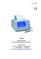 OPTIKON BIOLINE Manual De Instrucciones E Instalación