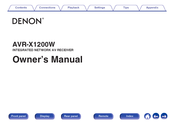 Denon AVR-X1200W Manual Del Usuario