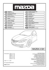 Mazda GS2A -V1-132 Instrucciones De Montaje