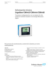 Endress+Hauser Liquiline CM442 Manual De Instrucciones