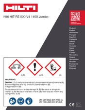 Hilti HIT-RE 500 V4 1400 Jumbo Manual Del Usuario