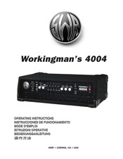 SWR Workingman's 2004 Instrucciones De Funcionamiento