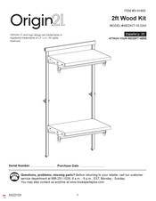 Origin 21 WD2KIT-16-OAK 5141850 Instrucciones De Montaje