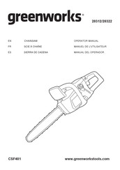 GreenWorks 20322 Manual Del Operador