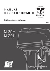 TOHATSU M 25H Manual Del Propietário