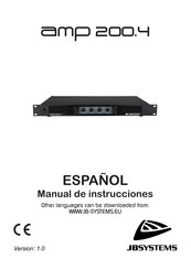 JB Systems AMP 200.4 Manual De Instrucciones