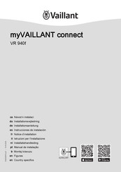 Vaillant myVAILLANT connect VR 940f Instrucciones De Instalación