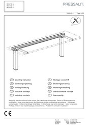 Pressalit RK1410-14 Instrucciones De Montaje