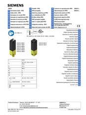 Siemens SIRIUS 3SE6310-0BC01 Instructivo