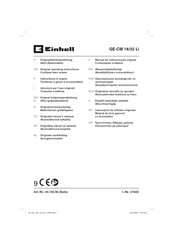 EINHELL GE-CM 18/32 Li Manual De Instrucciones