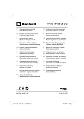 EINHELL TP-AG 18/125 CE Q Li Manual De Instrucciones