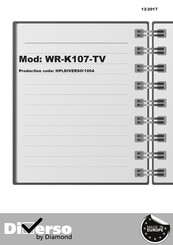 Diamond Diverso WR-K107-TV Manual De Instrucciones