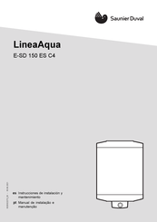 Saunier Duval LineaAqua E-SD 150 ES C4 Instrucciones De Instalación Y Mantenimiento