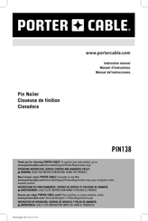 Porter Cable PIN138 Manual De Instrucciones