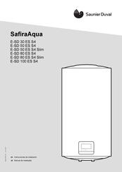 Saunier Duval SafiraAqua E-SD 100 ES S4 Instrucciones De Instalación