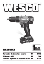 Wesco WS2921K2 Manual De Instrucciones