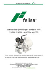 felisa FE-1500L Instructivo De Operación