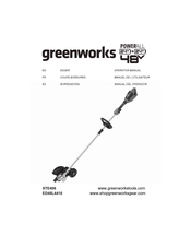 GreenWorks Tools ED48L4410 Manual Del Operador