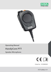 MSA HandyCom PTT Manual De Instrucciones