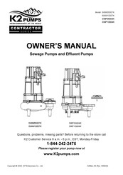 K2 Pumps SWF05004K Manual Del Propietário