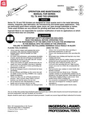Ingersoll Rand TPD1430 Manual De Instrucciones
