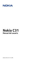 Nokia C31 TA-1497 Manual Del Usuario