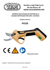 Volpi PV220 Manual De Instrucciones