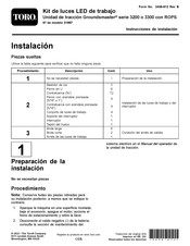 Toro Groundsmaster 3300 Serie Instrucciones De Instalación