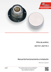 Bühler technologies AGF-FE-1 Manual De Funcionamiento E Instalacion