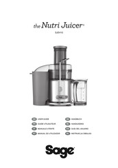 Sage the Nutri Juicer SJE410 Guia Del Usuario