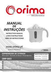 Orima ORP-883 Libro De Instrucciones