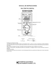 KYORITSU KEW1020R Manual De Instrucciones