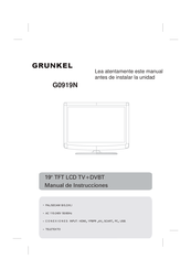 Grunkel G0919N Manual De Instrucciones