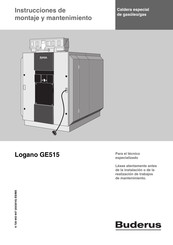 Buderus Logano GE515 Instrucciones De Montaje Y Mantenimiento