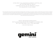 Gemini CDMP-1500 Manual De Instrucciones